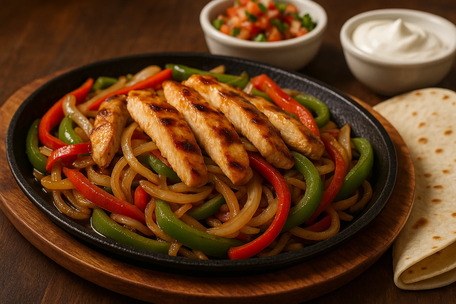 Fajitas de pollo